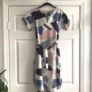 Patterned Midi Dress